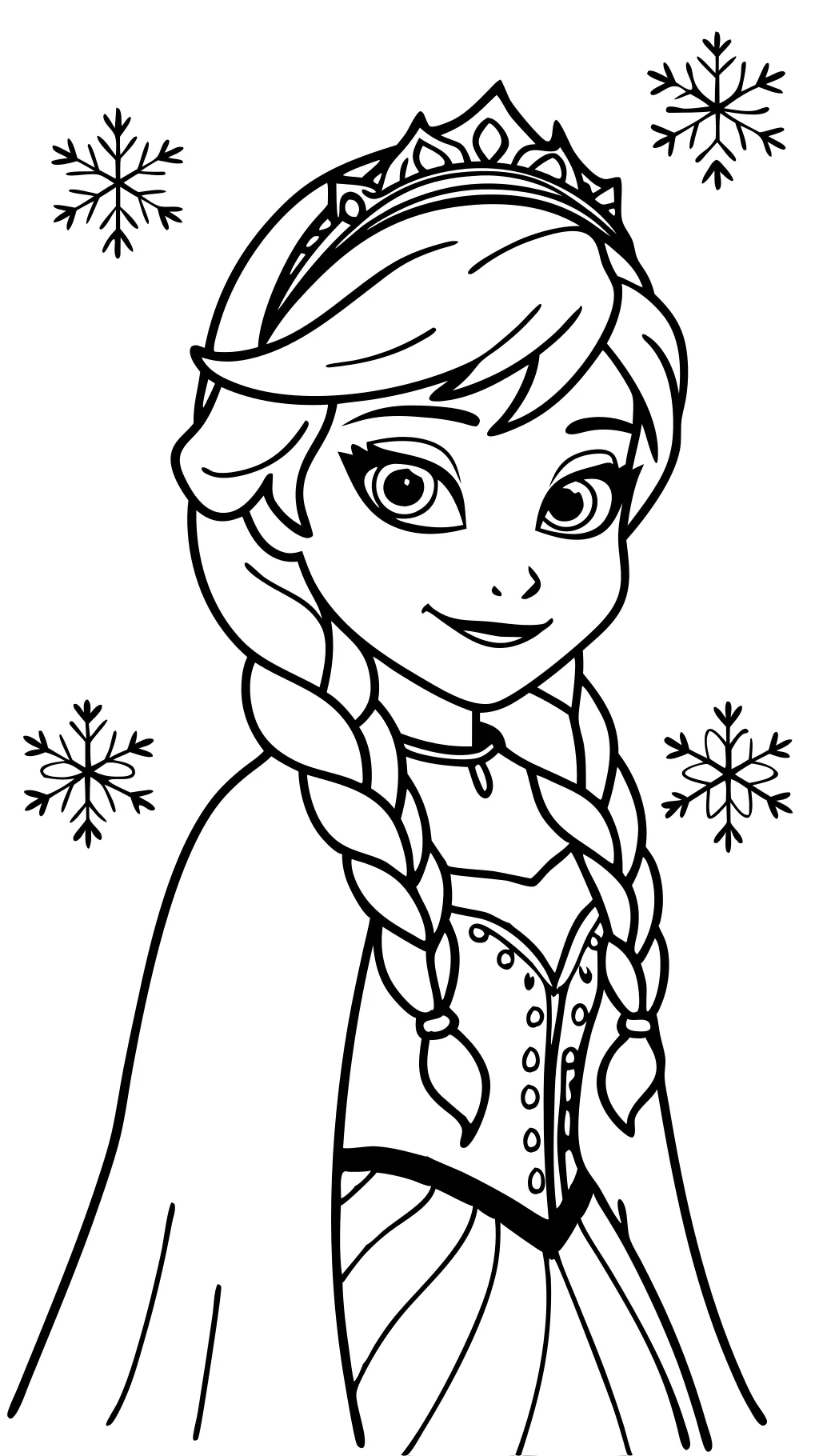 Páginas para colorear de Anna y Elsa